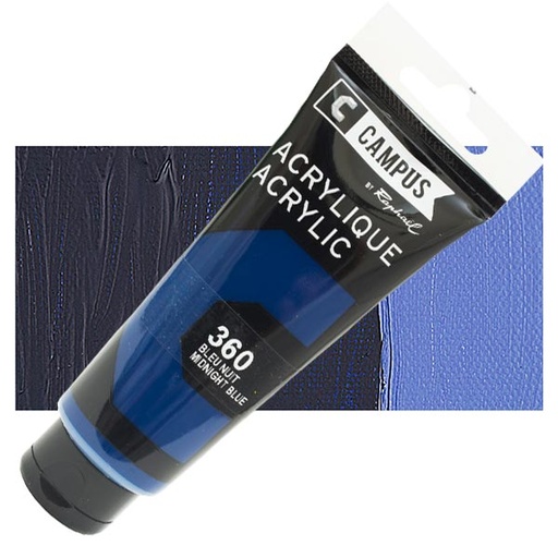 [0260420] Sennelier Acrylique Campus 100 ML Midnight Blue