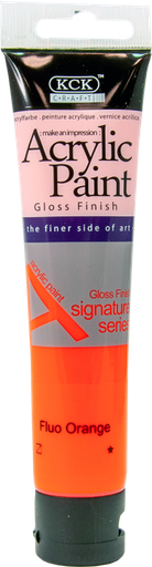 [0260466] Acrylic Paint 75 ML-  Fluorescent Orange
