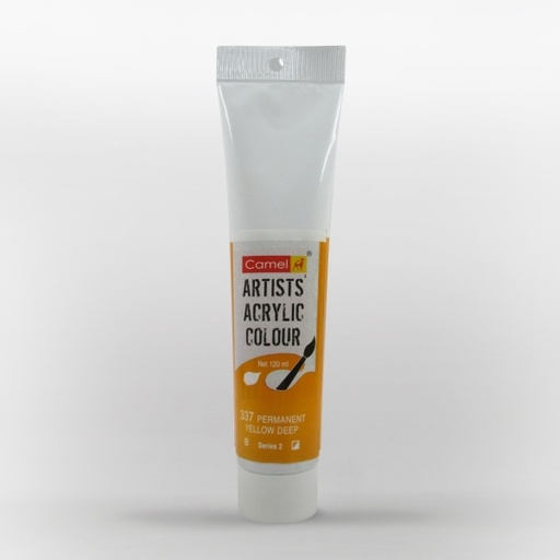 [0260689] Camel Artists' Acrylic Permanent Yellow Deep 120 ML SR2