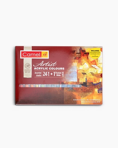 [0260795] Artist Acrylic Colour 24 Shades 9ML +1