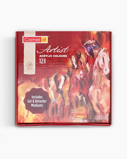 [0260797] Artist Acrylic Colours 12 Shades 40ml