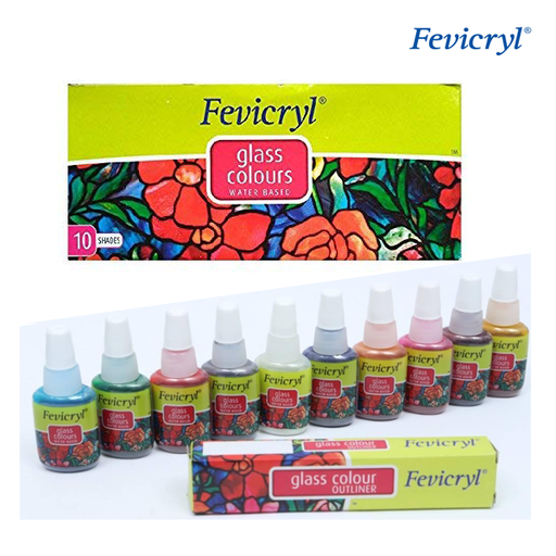 [0260891] Fevicryl Glass Colour 115ml Water Based