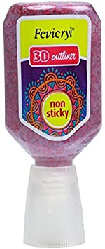 [0260903] Fevicryl OutLiner 20ml Glitter 406 Magenta