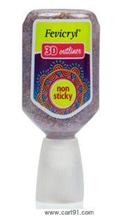 [0260904] Fevicryl OutLiner 20ml Glitter 407 Rangoli