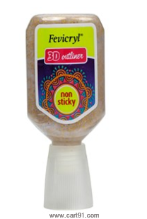 [0260905] Fevicryl OutLiner 20ml Glitter 408 Gold Rush