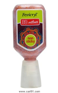 [0260906] Fevicryl OutLiner 20ml Glitter 409 Copper