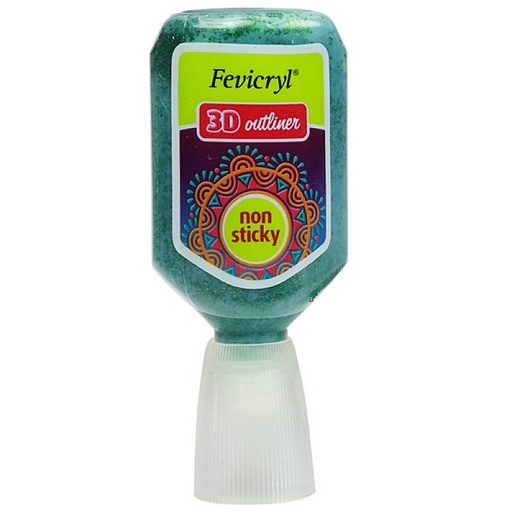 [0260909] Fevicryl OutLiner 20ml Glitter 412 Leaf Green