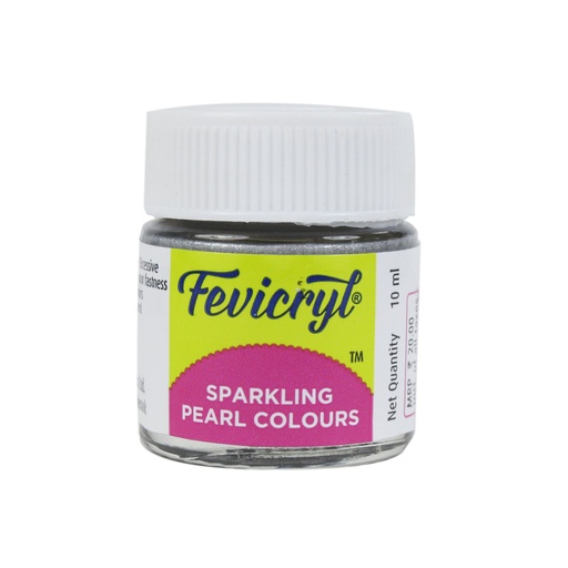[0260973] Fevicryl Sparkling Pearl 10ml 910 Silver