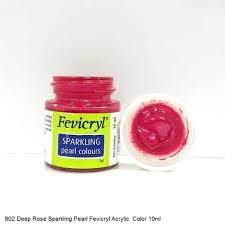 [0260980] Fevicryl Sparkling Pearl 10ml 902 Deep Rose