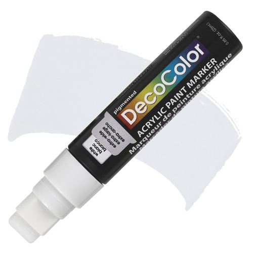 [0261708] Marvy Acrylic Marker Extra Wide - White