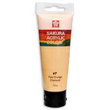 [0261723] Sakura Acrylic Colours 75 ML Tube 7 Pale Orange