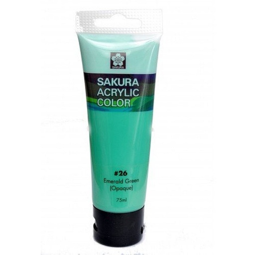 [0261725] Sakura Acrylic Colours 75 ML Tube 26 Emarald Green