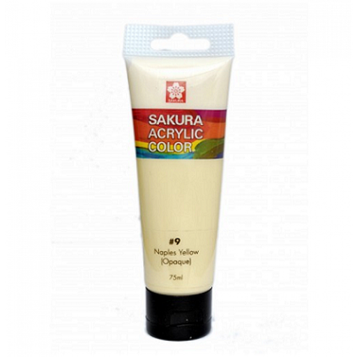[0261733] Sakura Acrylic Colours 75 ML Tube 9 Naples Yellow