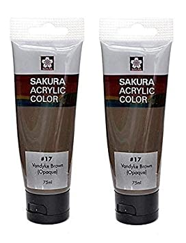 [0261734] Sakura Acrylic Colours 75 ML Tube 17 Van Dyke Brown