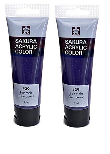 [0261737] Sakura Acrylic Colours 75 ML Tube 39 Blue Violet