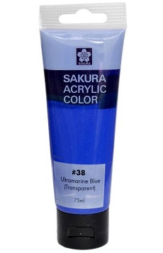 [0261740] Sakura Acrylic Colours 75 ML Tube 138 Ultramarine Blue