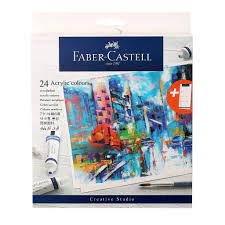 [0261743] Acrylic Colours 24 shades in 9ml