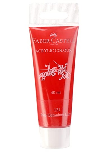 [0261748] Acrylic Colours 40 ml Tube Pale Geranium Lake