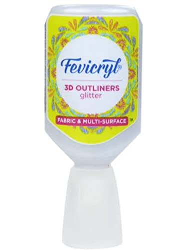 [0262011] Fevicryl OutLiner 20ml Glitter 402 Silver