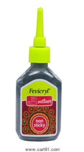 [0262017] Fevicryl OutLiner 20ml Pearl 306 Black