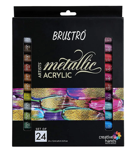 [0262024] Artists Acrylic Metallic Set 24 x 12ml