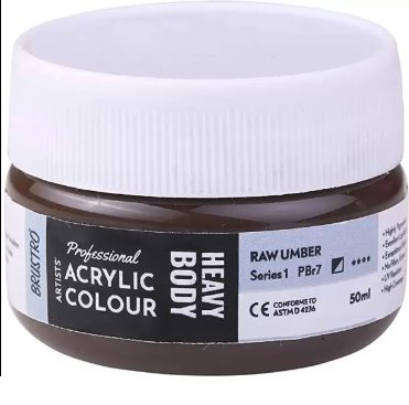 [0262072] Acrylic Color Heavy Body 50ml Series -1 Raw Umber