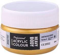 [0262108] Acrylic Color Heavy Body 50ml Series-4 Metallic Gold