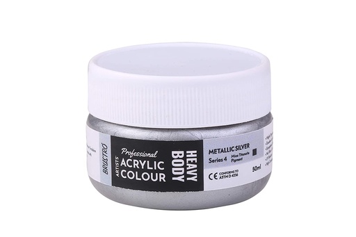 [0262111] Acrylic Color Heavy Body 50ml Series-4 Metallic Silver