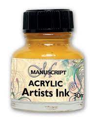[0262120] Acrylic Artists Ink - 30ml - Brilliant Yellow