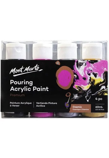 [0262193] Pouring Acrylic  60ml 4Pcs - Cosmic