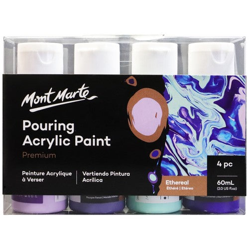 [0262194] Pouring Acrylic  60ml 4Pcs- Ethereal