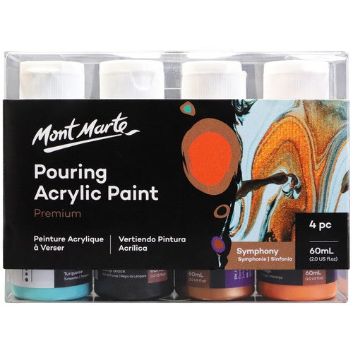[0262197] Pouring Acrylic  60ml 4Pcs- Symphony