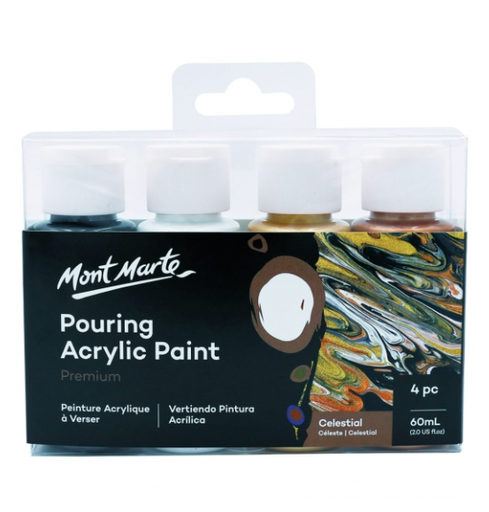 [0262198] Pouring Acrylic  60ml 4Pcs- Celestial