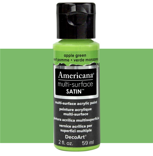 [0262199] Multi Surface Satin Acrylics 2 Oz. Apple Green