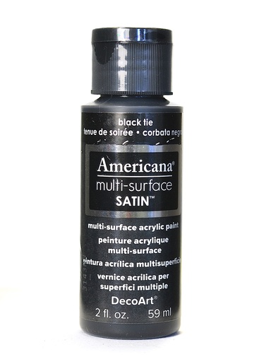 [0262203] Multi Surface Satin Acrylics Black Tie 2 Oz.