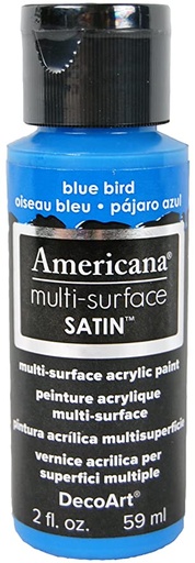[0262204] Multi-Surface Satin Acrylics 2 Oz. Blue bird