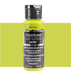 [0262210] Multi-Surface Satin Acrylics 2 Oz. Chartreuse