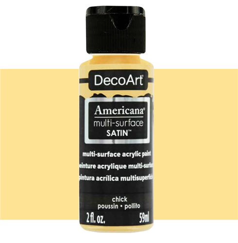 [0262211] Multi Surface Satin Acrylics 2 Oz. Chick