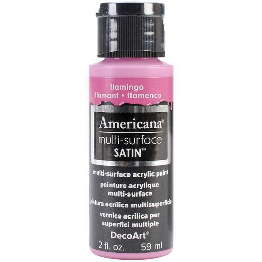 [0262221] Multi Surface Satin Acrylics 2 Oz. Flamingo