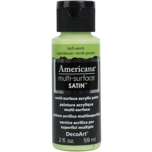 [0262223] Multi-Surface Satin Acrylics 2 Oz. Inch worm