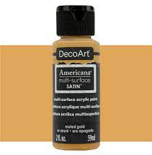 [0262231] Multi Surface Satin Acrylics 2 Oz. Muted Gold