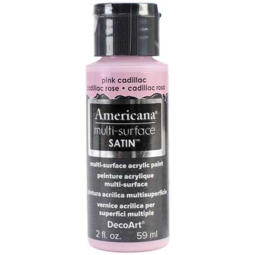 [0262236] Multi Surface Satin Acrylics 2 Oz. Pink Cadillac