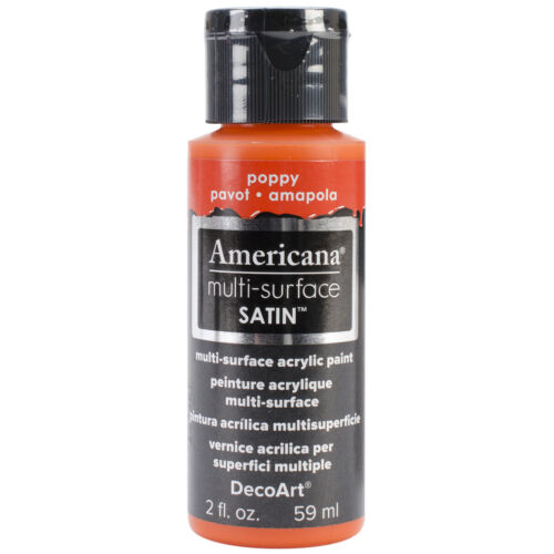 [0262237] Multi-Surface Satin Acrylics 2 Oz.- Poppy