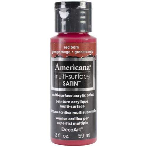 [0262240] Multi-Surface Satin Acrylics 2 Oz. Red Barn