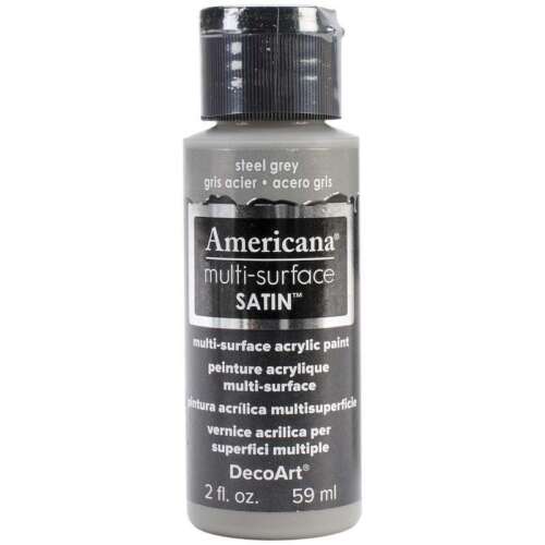 [0262245] Multi-Surface Satin Acrylics 2 Oz. Steel Grey