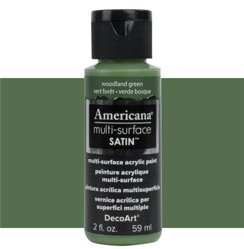 [0262252] Multi-Surface Satin Acrylics 2 Oz. Wood Land Green