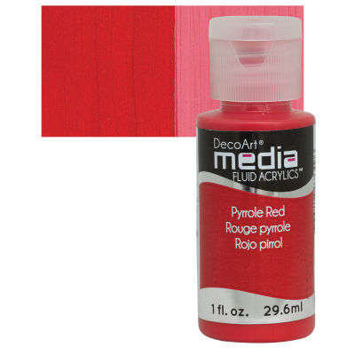 [0262294] Multi Surface Fluid Acrylics 1 Oz. - Pyrrole Red Series 3
