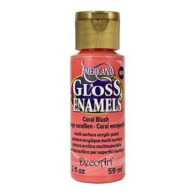 [0262356] Americana Gloss Enamels 2 Oz. Coral Blush