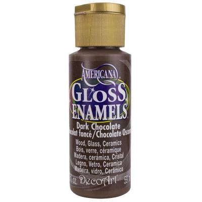 [0262357] Americana Gloss Enamels 2 Oz. Dark Chocolate