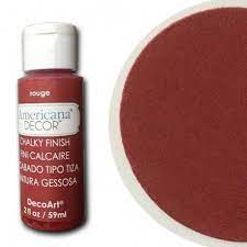 [0262387] Americana Chalky Finish Paint Rouge 2 Oz.